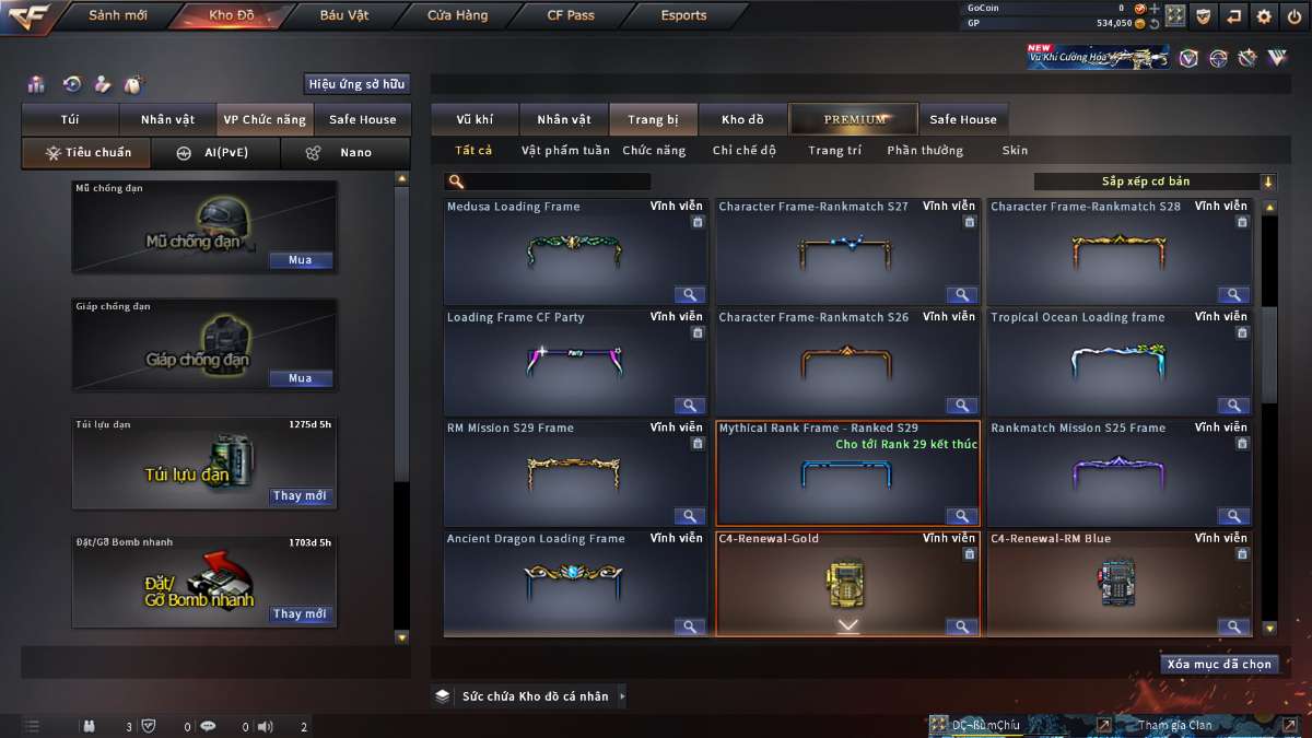 shop acc cf uy tin gia re